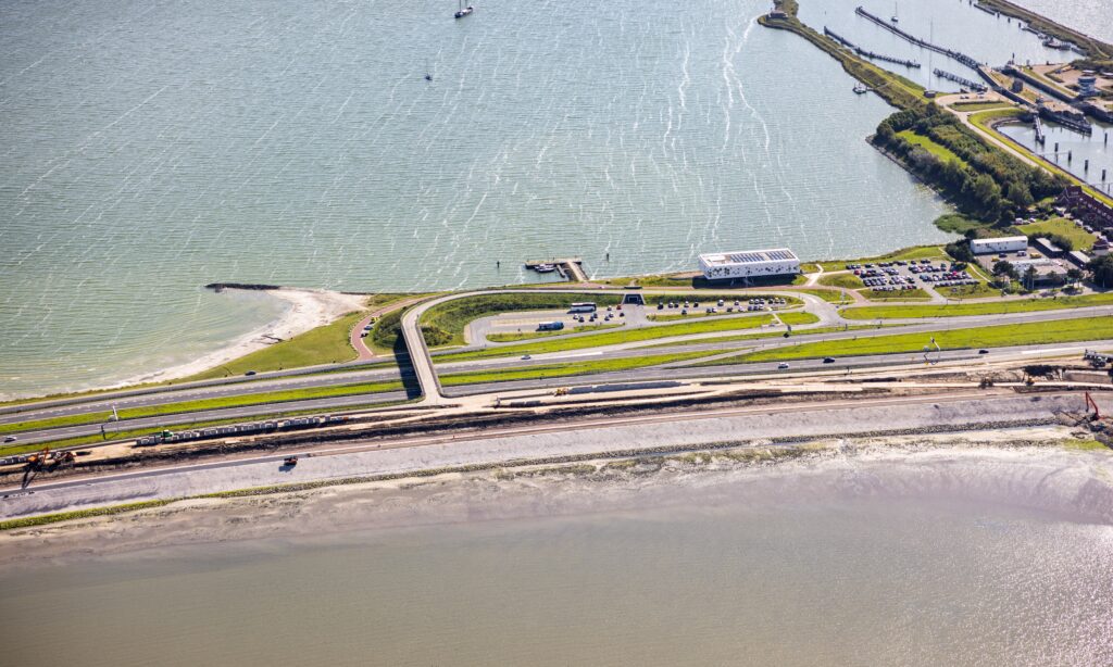 Traffic viaducts A7 The Afsluitdijk