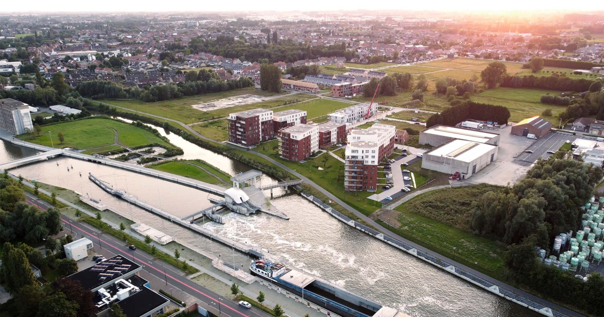 Seine-Schelde sluis Harelbeke engineering SBE #teamsbe #expertsatplay